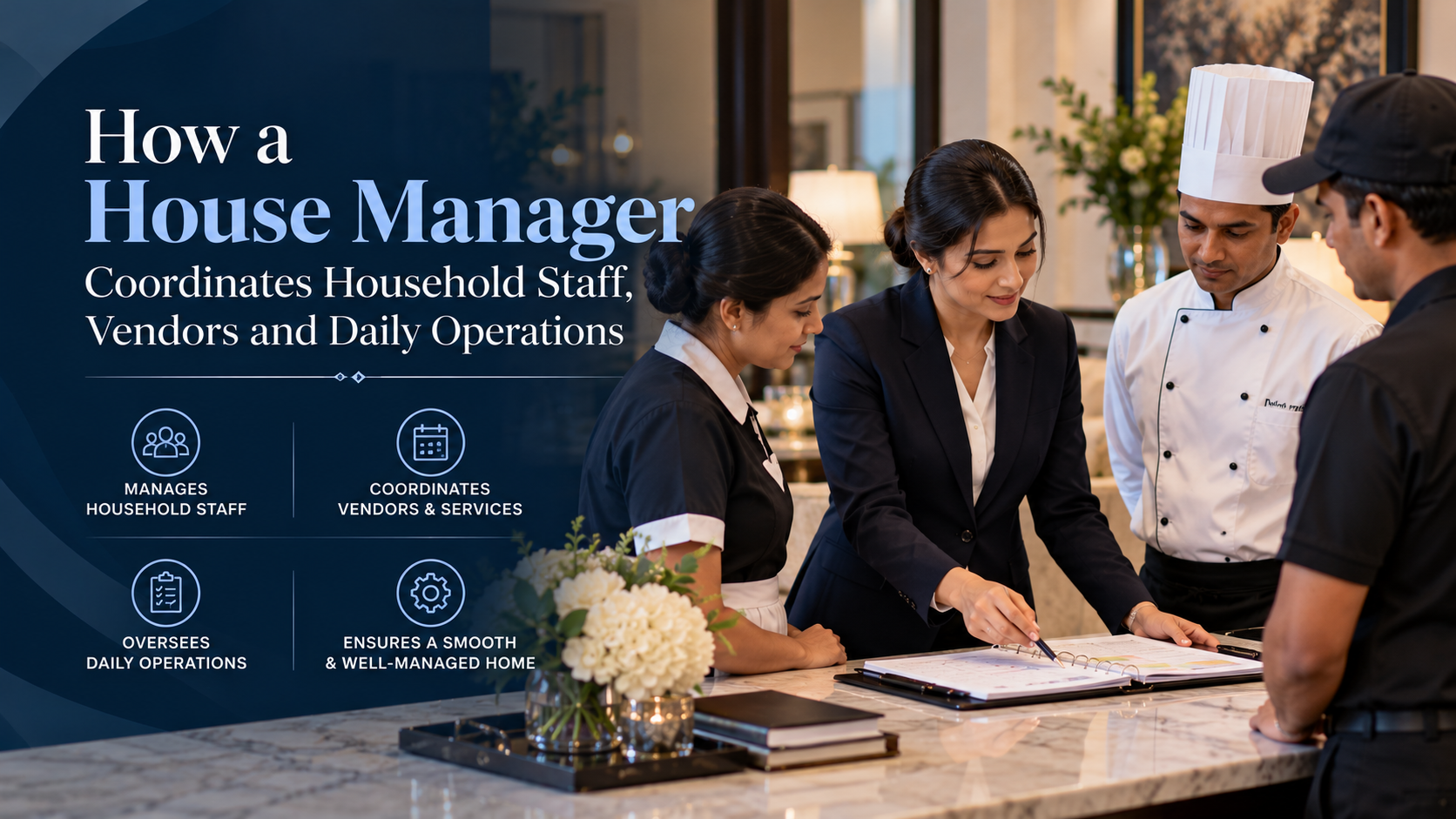 How a House Manager Coordinates Household Staff, Vendors and Daily Operations