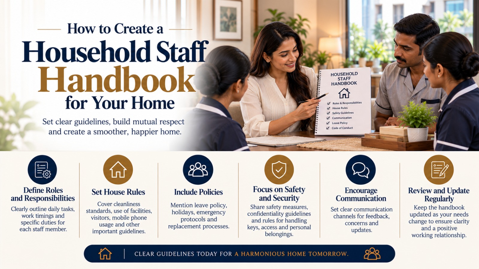 How to Create a Household Staff Handbook for Your Home