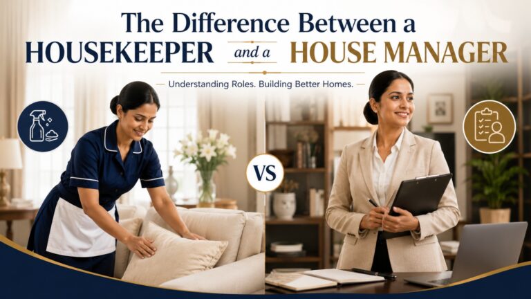 Housekeeper vs house manager comparison – Solitaire Consultancy
