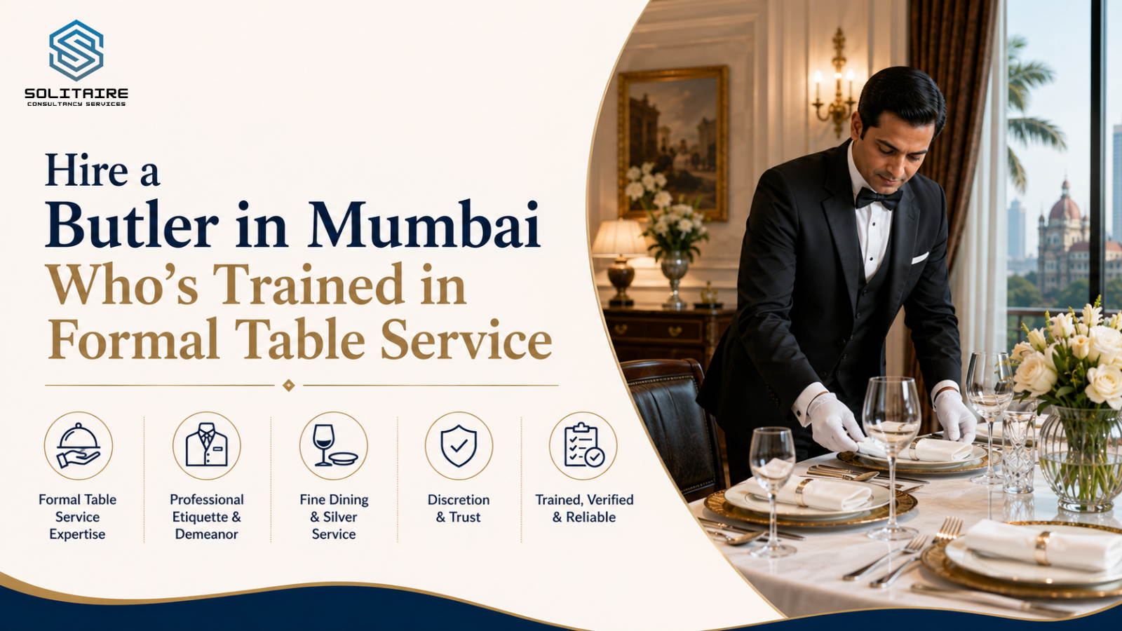 hire a butler in mumbai formal table service