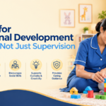 Hire a nanny in Delhi supporting a child’s emotional development through play and caring guidance