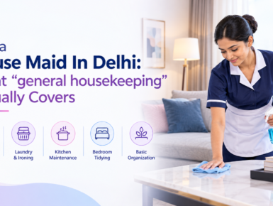 Hire a house maid in Delhi guide with general housekeeping checklist and verification steps