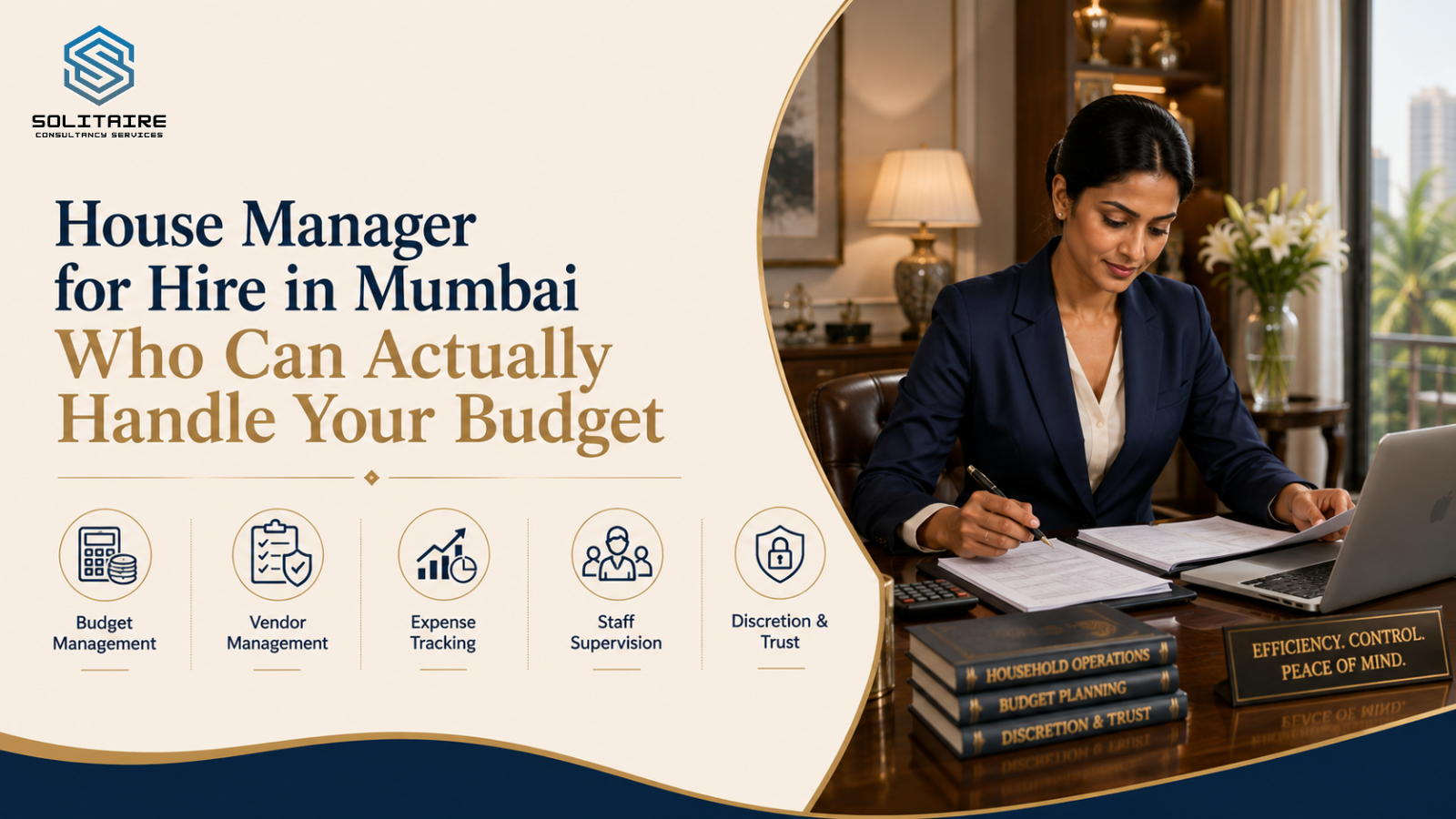 House manager for hire in Mumbai managing household budget and expenses