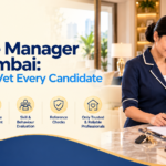 Professional house manager in Mumbai supervising staff in a luxury home